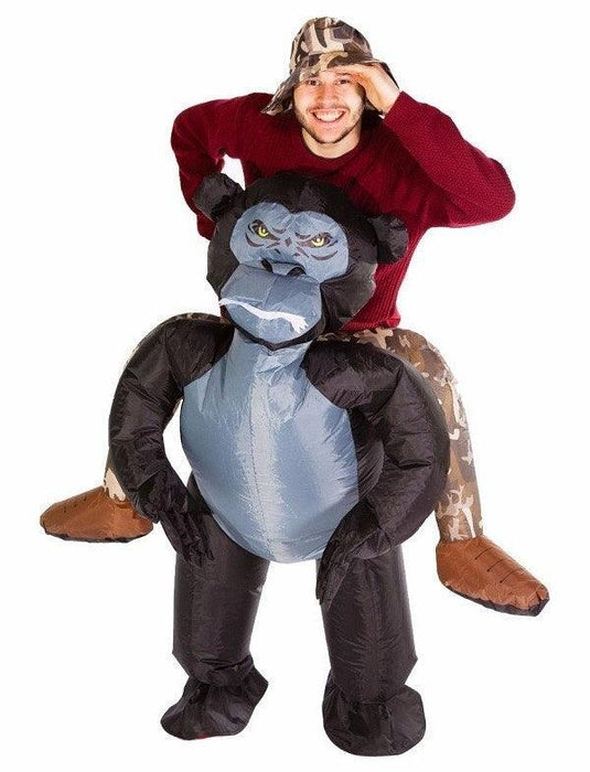 Adult Size Inflatable Riding Gorilla Costume - Event Rentals