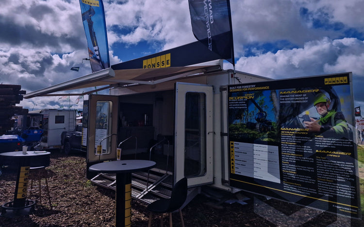 Case Study: Mobile Exhibition Trailer Hire for Ponsse at the National Ploughing Championships