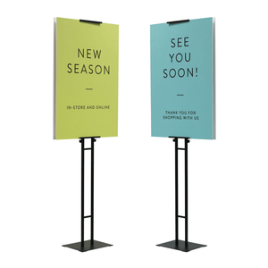 Sign Stand for Posters & Displays - adjustable double-sided