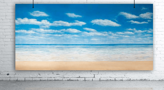 BACKDROP - SANDY BEACH H4.5m x W9.2m - Event Rentals