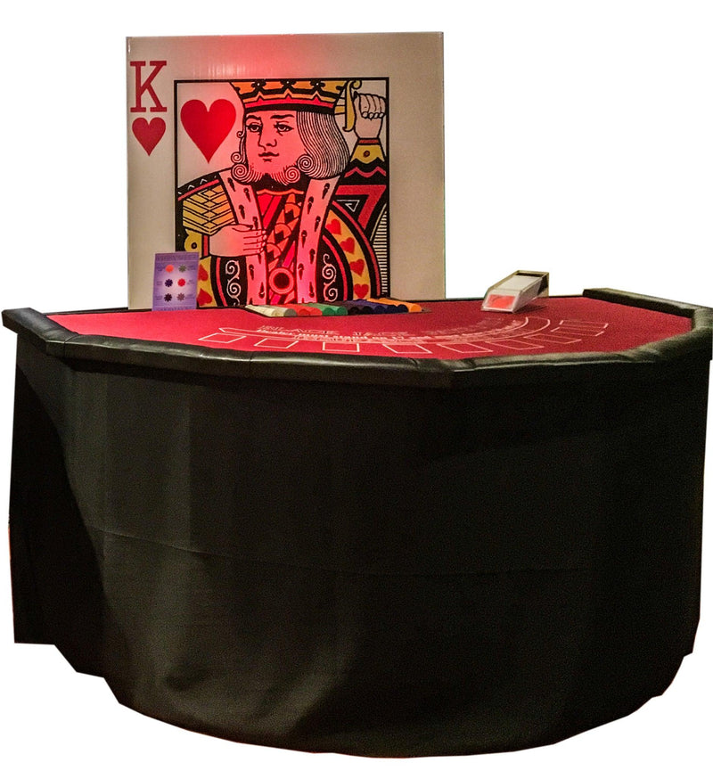 Load image into Gallery viewer, Fun Casino Traditional 11 Table Package Burgundy (145 Pax) - Event Rentals
