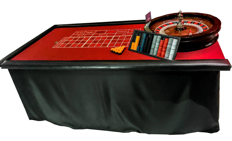 Load image into Gallery viewer, Fun Casino Traditional 11 Table Package Burgundy (145 Pax) - Event Rentals
