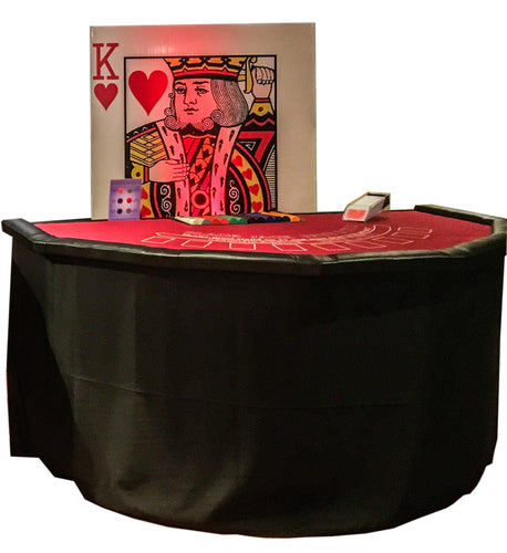 Fun Casino Traditional 14 Table Package Burgundy (180 Pax) - Event Rentals
