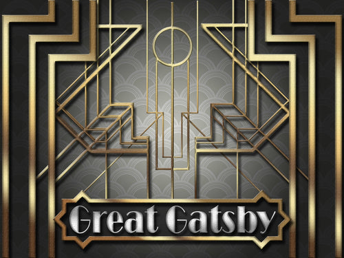Great Gatsby Backdrop H4m x 6m - Event Rentals