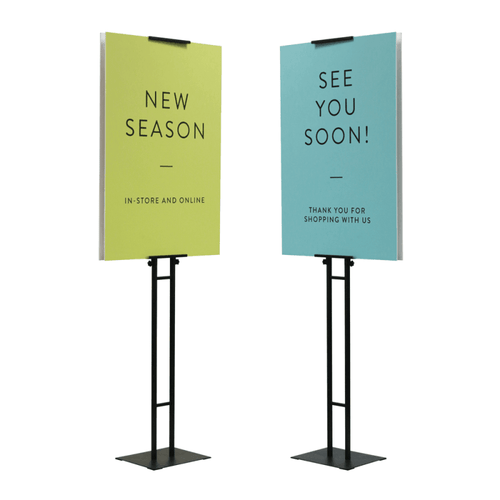 Sign Stand for Posters & Displays - adjustable double-sided - Event Rentals
