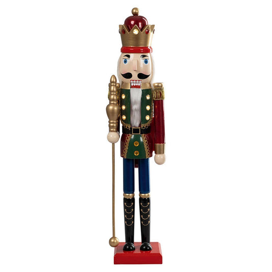 Wooden Nutcracker LED 3ft - Event Rentals