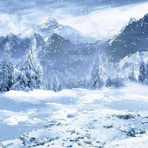 Snow Mountain Backdrop