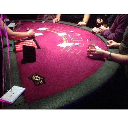 Blackjack Table Purple - Event Rentals