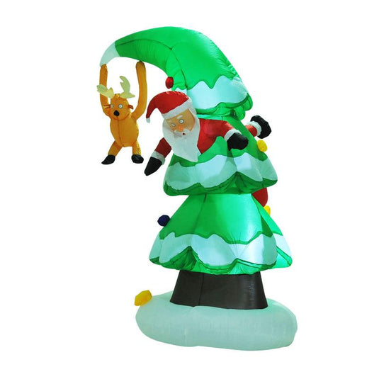 Christmas Tree w/ Stuck Santa - Event Rentals